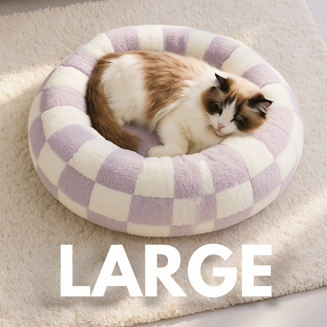 Cozy Calming Donut Pet Bed
