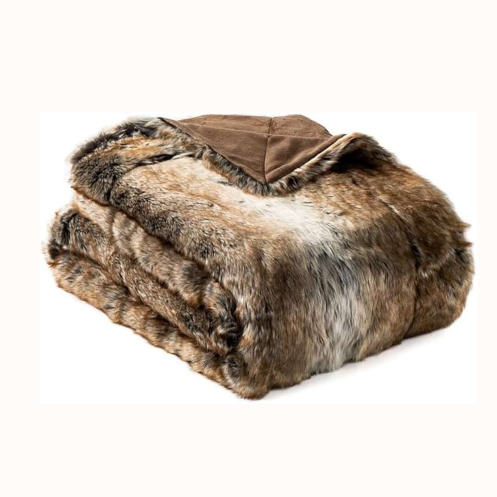 Hervé Luxury Plush Faux Fur Blanket
