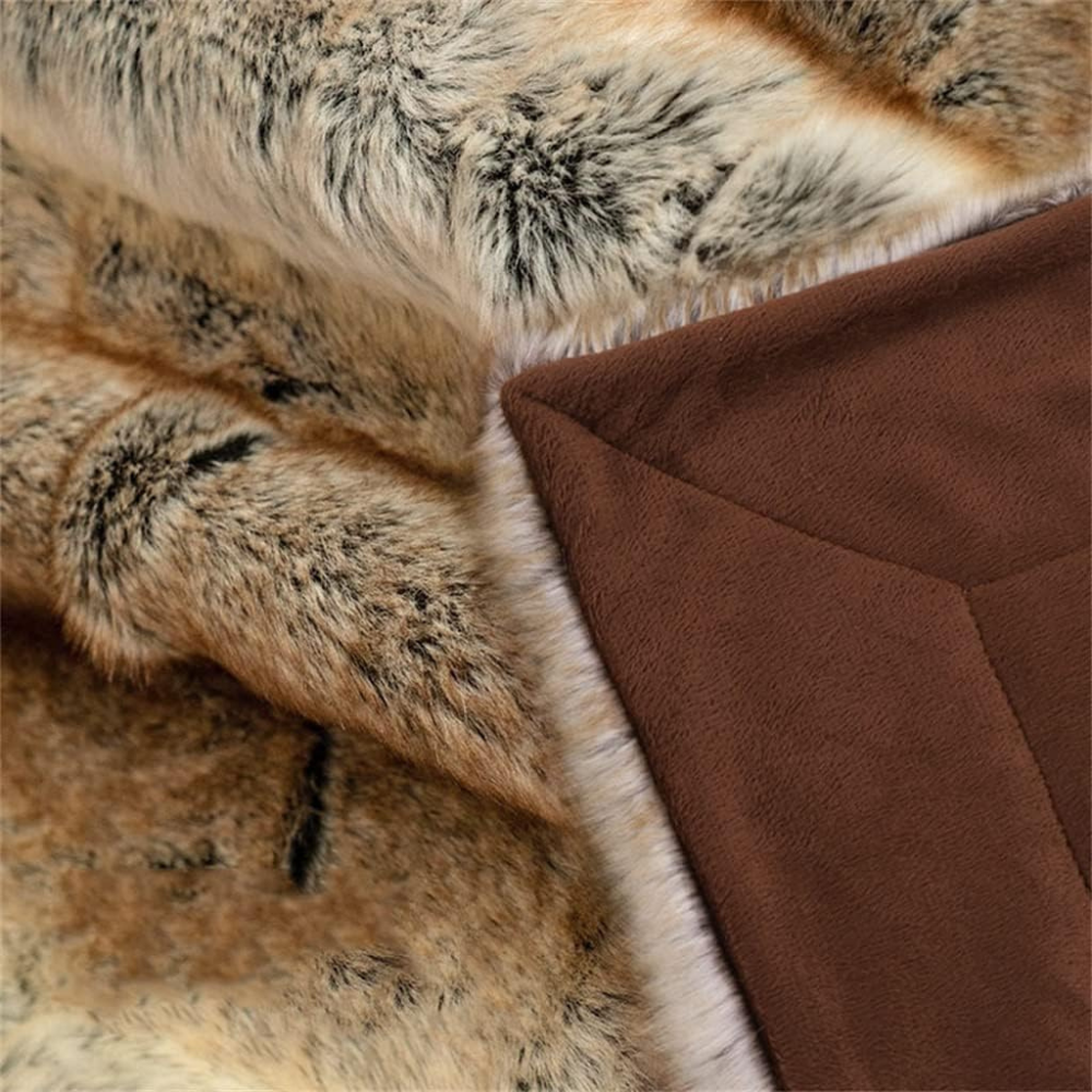 Hervé Luxury Plush Faux Fur Blanket