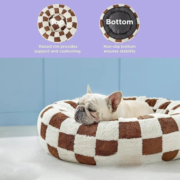 Cozy Calming Donut Pet Bed