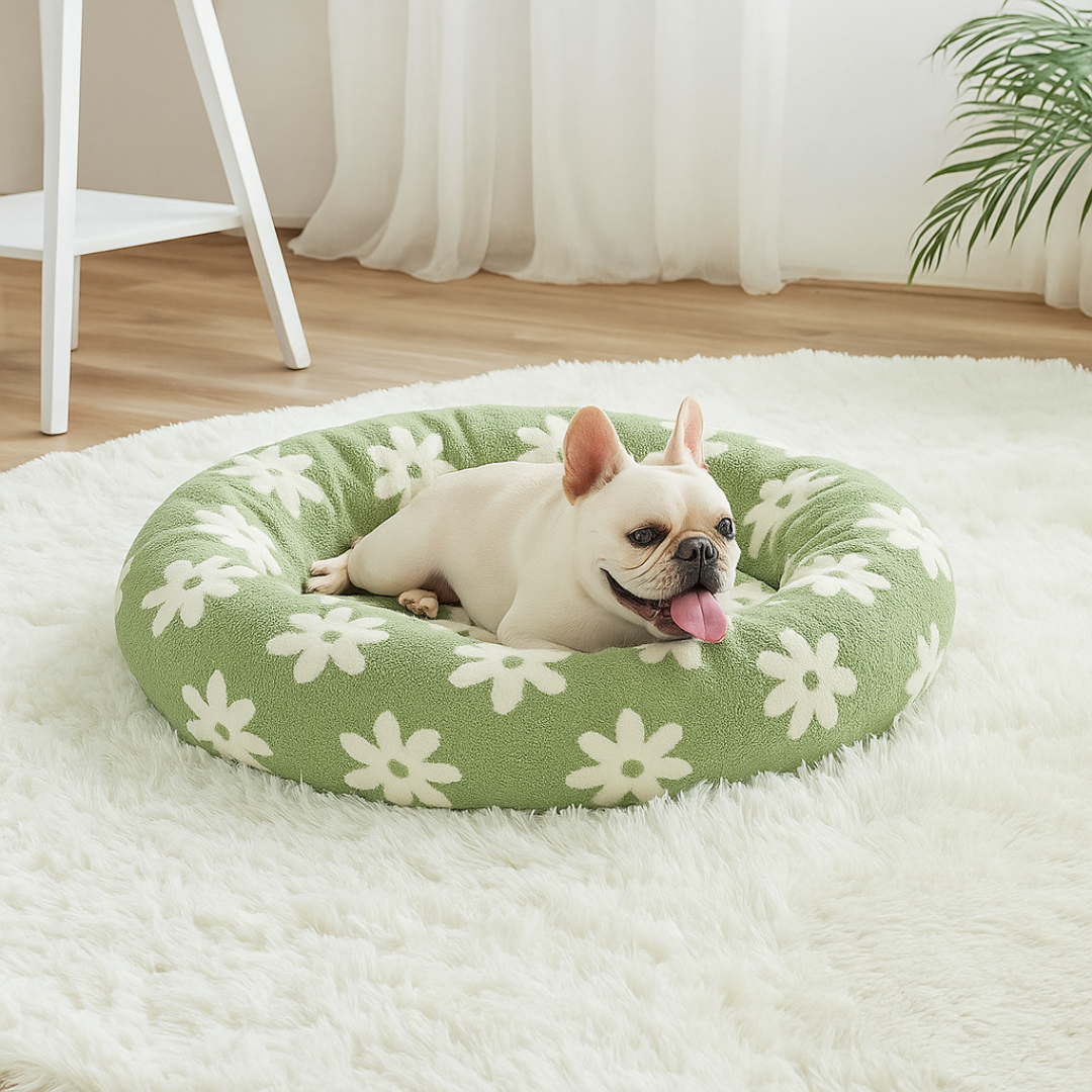 Cozy Calming Donut Pet Bed