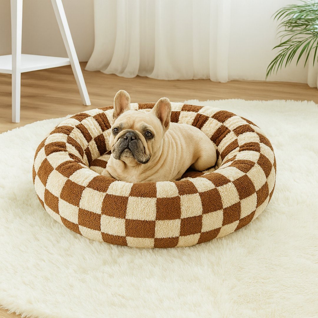Cozy Calming Donut Pet Bed