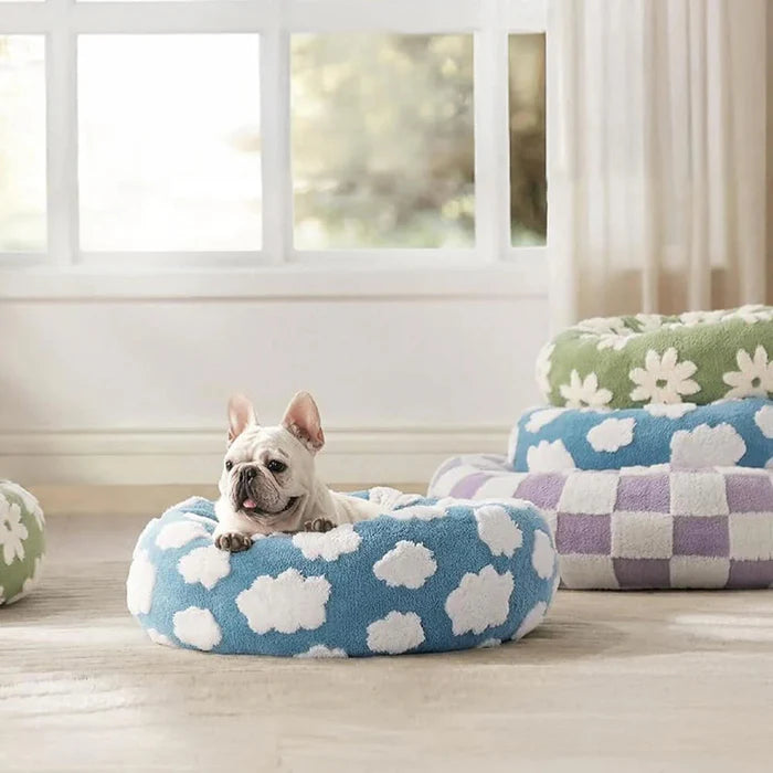 Cozy Calming Donut Pet Bed