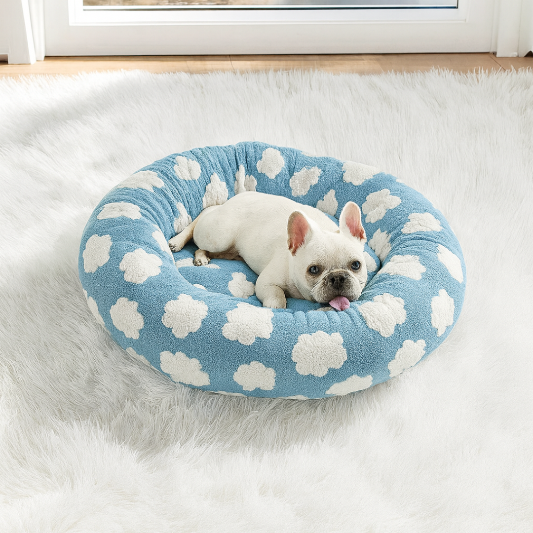 Cozy Calming Donut Pet Bed