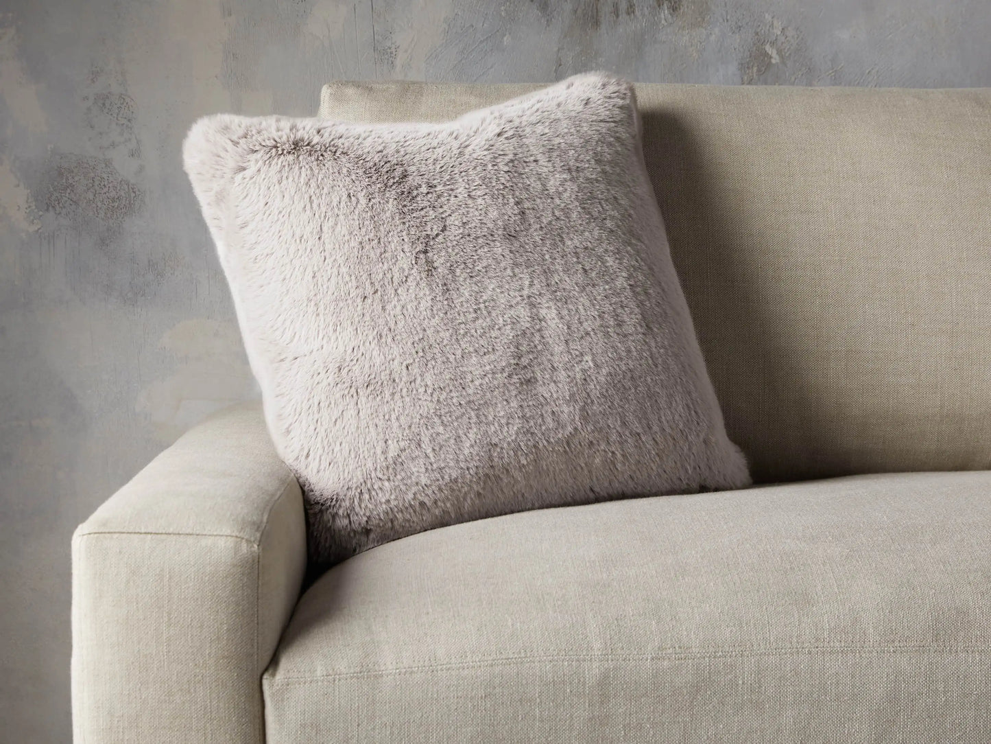 Faux Fur Rabbit Pillow Cover