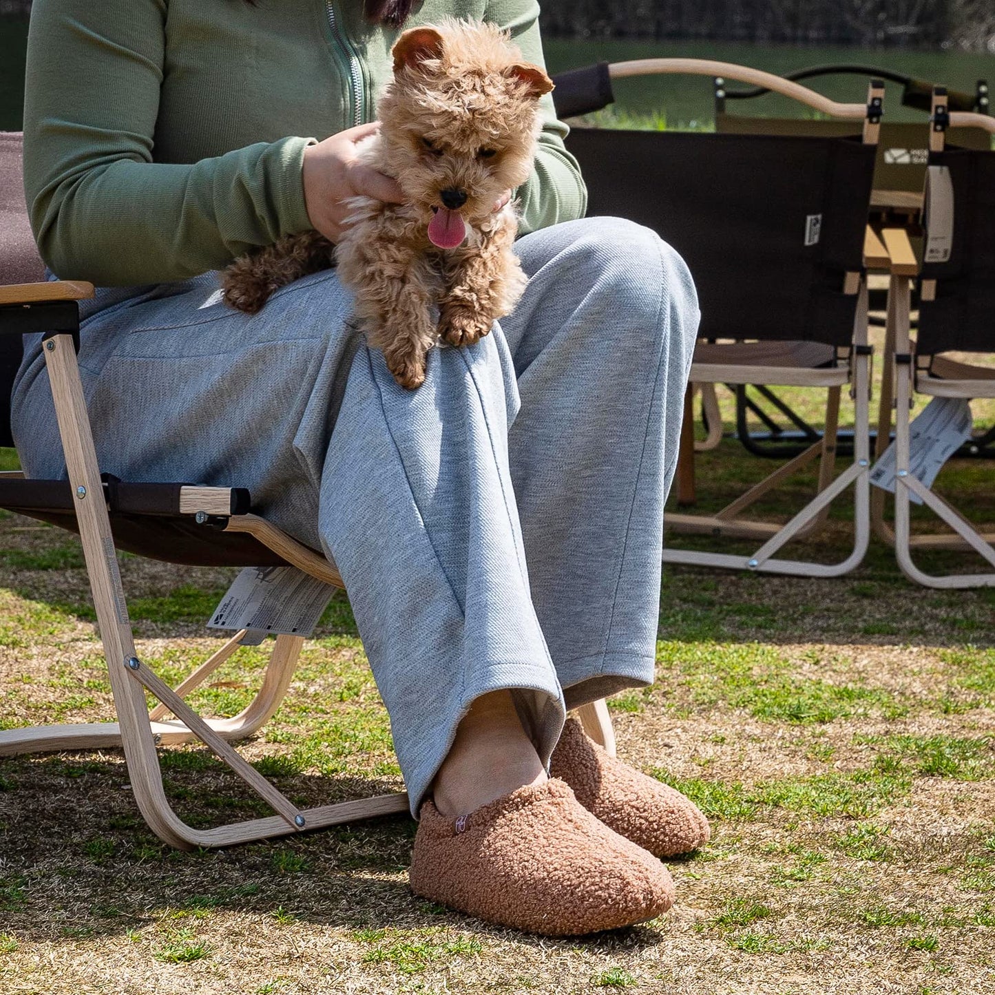 Curly Faux Fur Memory Foam Slippers