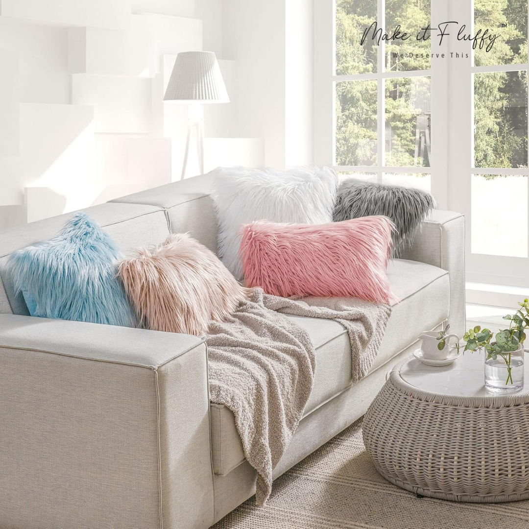 Chic Plush Faux Fur Home Pillow