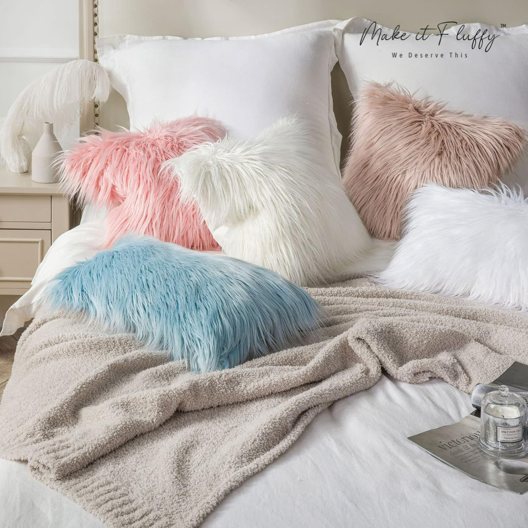 Chic Plush Faux Fur Home Pillow
