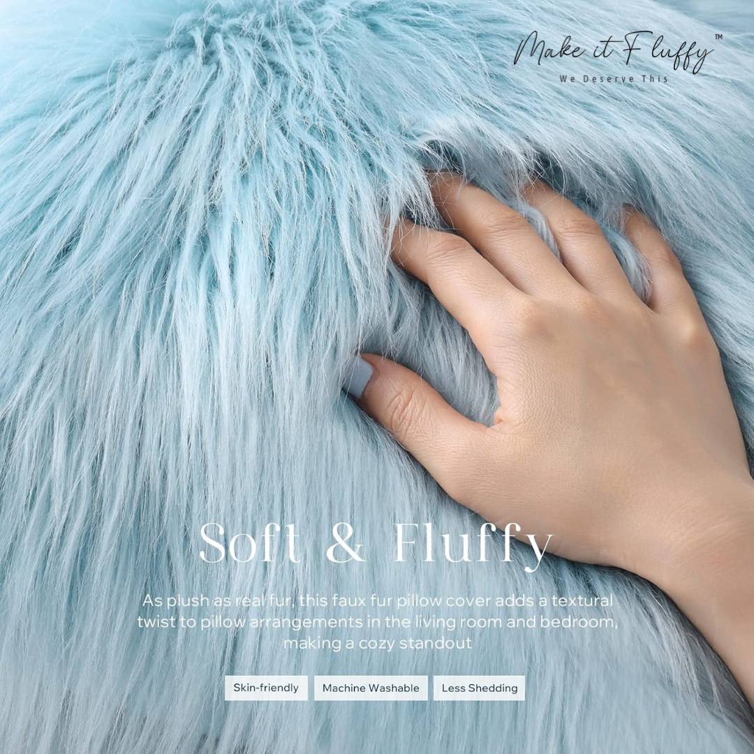 Chic Plush Faux Fur Home Pillow
