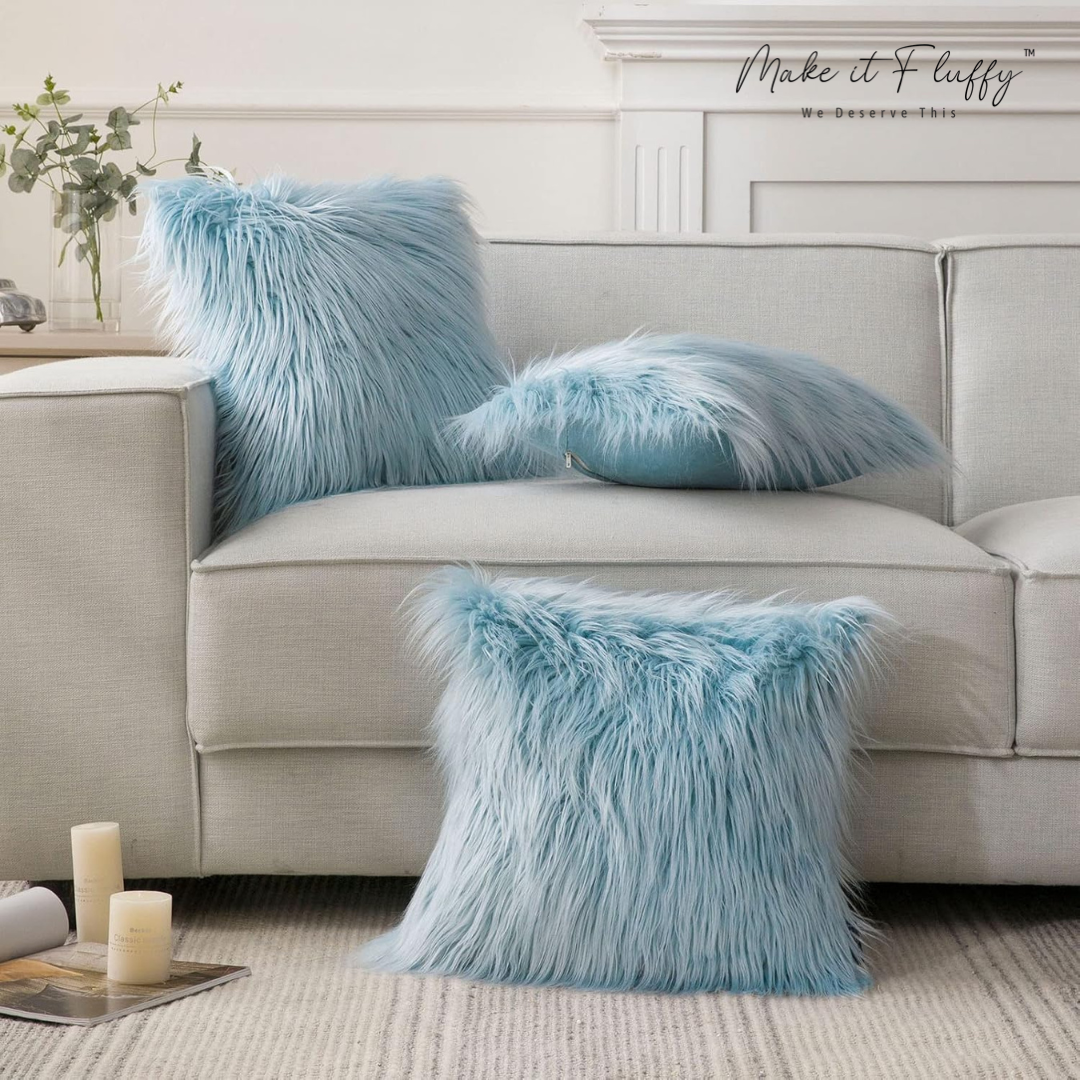 Chic Plush Faux Fur Home Pillow