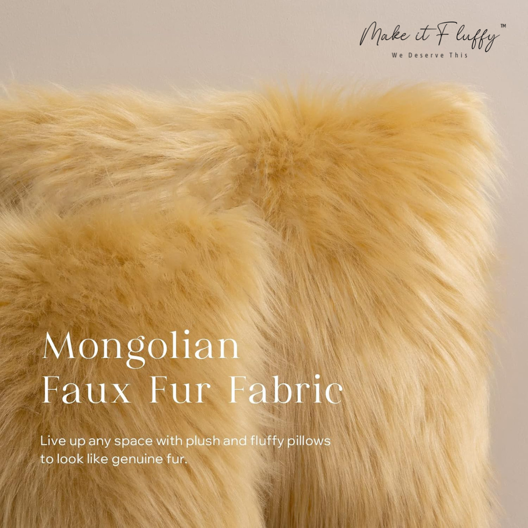 Chic Plush Faux Fur Home Pillow