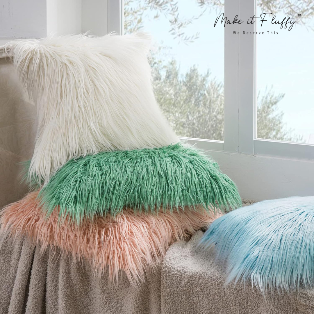 Chic Plush Faux Fur Home Pillow