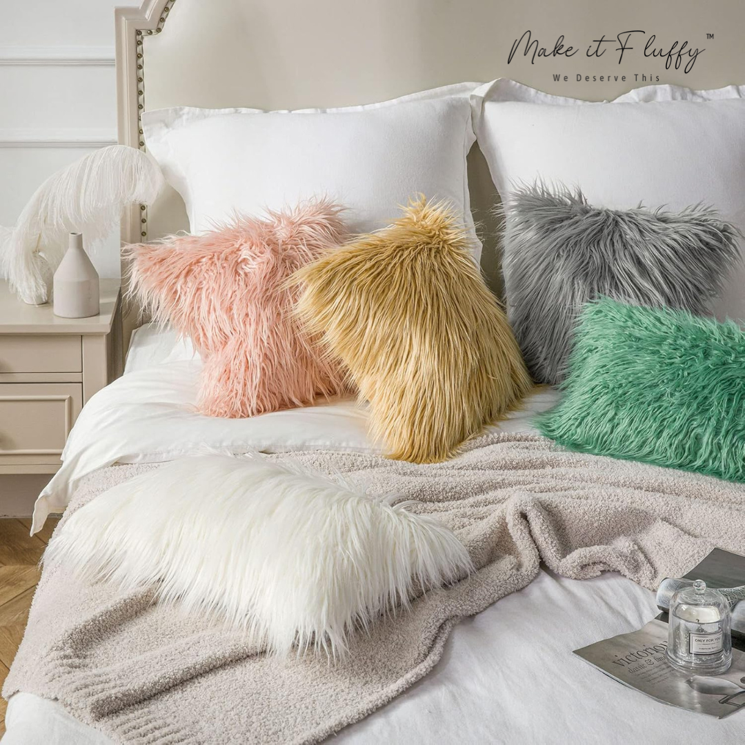 Chic Plush Faux Fur Home Pillow