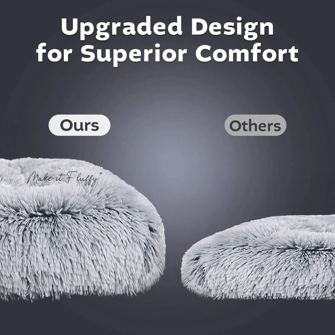 Fluffy Orthopedic Dog Bed – Large Square Plush Comfort