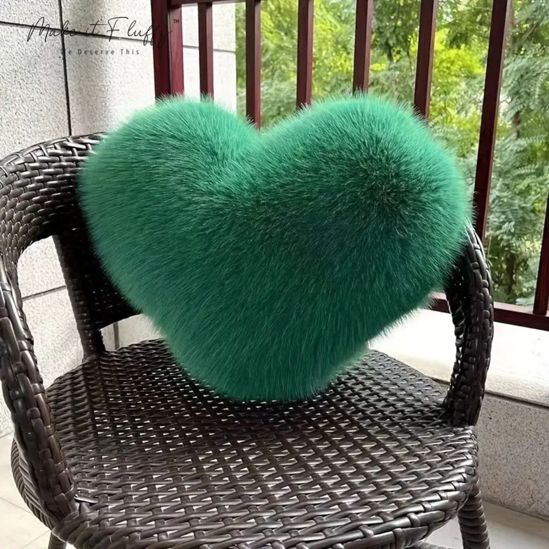 Heart Plush Throw Pillow