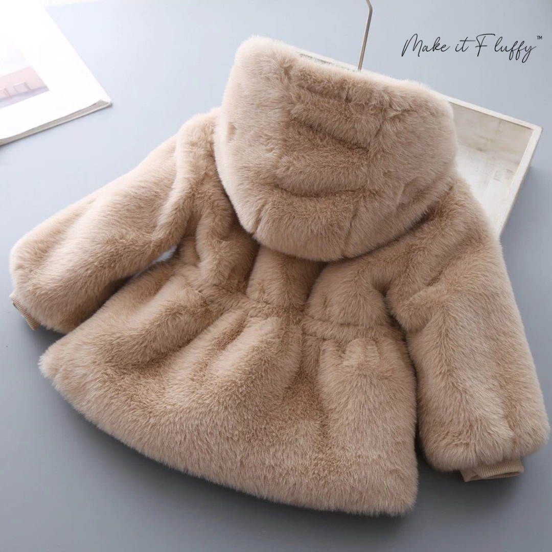 Kids' Faux Fur Hooded Winter Coat
