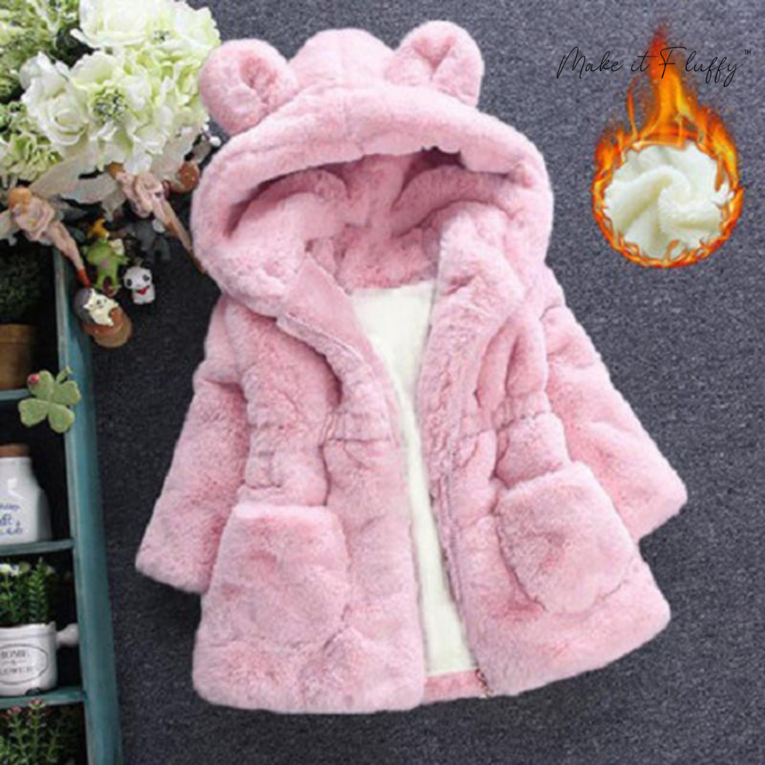 Kids' Fleece Faux Fur Hooded Parka