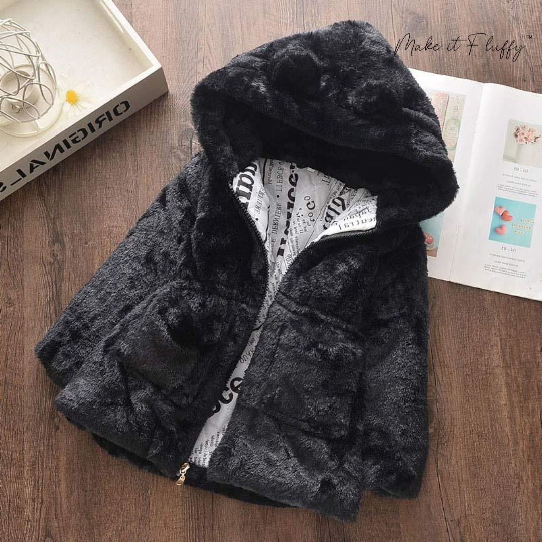 Kids' Fleece Faux Fur Hooded Parka