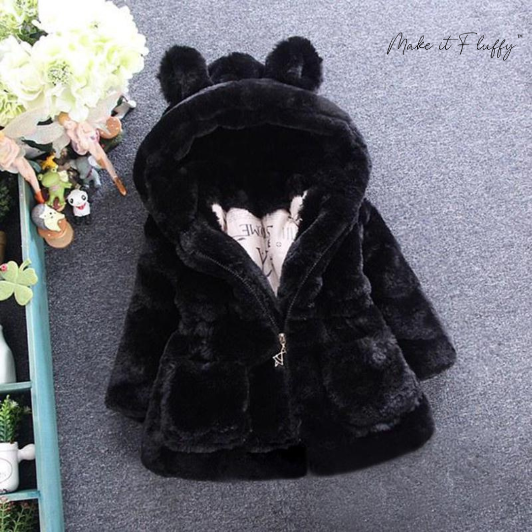 Kids' Fleece Faux Fur Hooded Parka