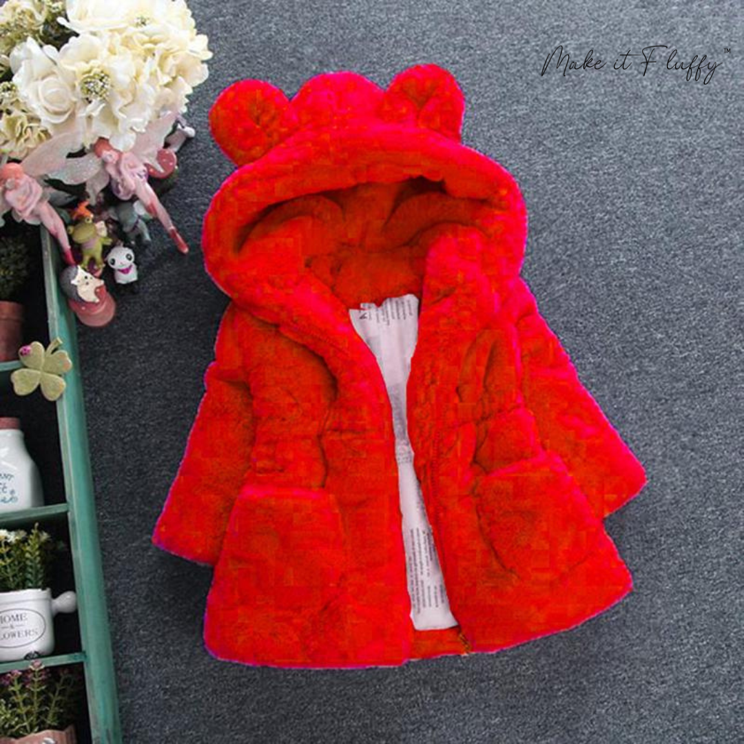 Kids' Fleece Faux Fur Hooded Parka