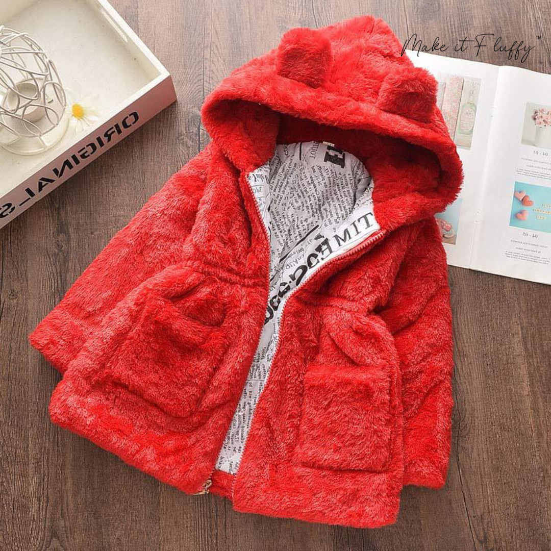 Kids' Fleece Faux Fur Hooded Parka