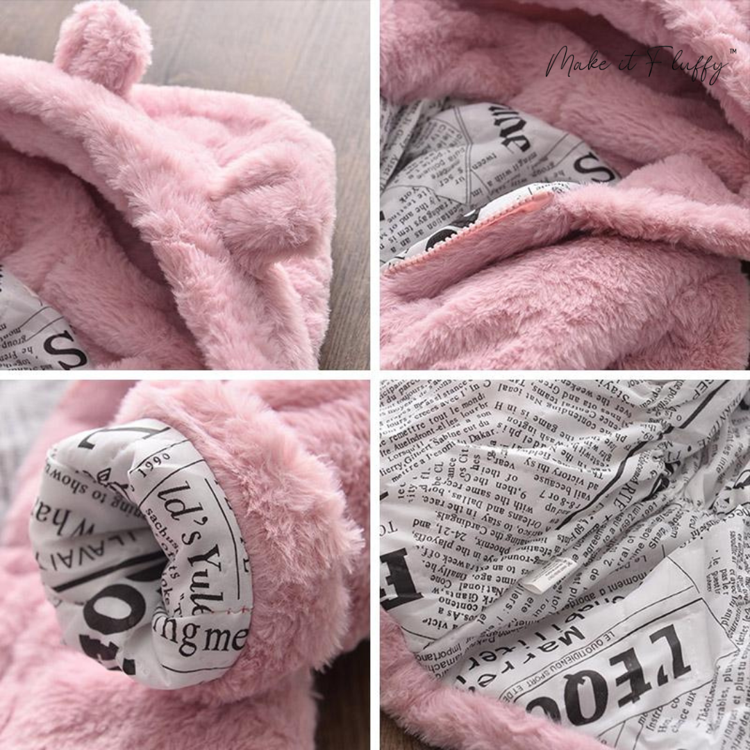 Kids' Fleece Faux Fur Hooded Parka