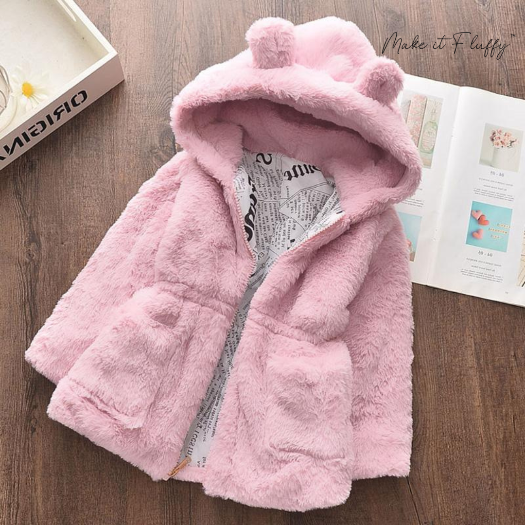 Kids' Fleece Faux Fur Hooded Parka