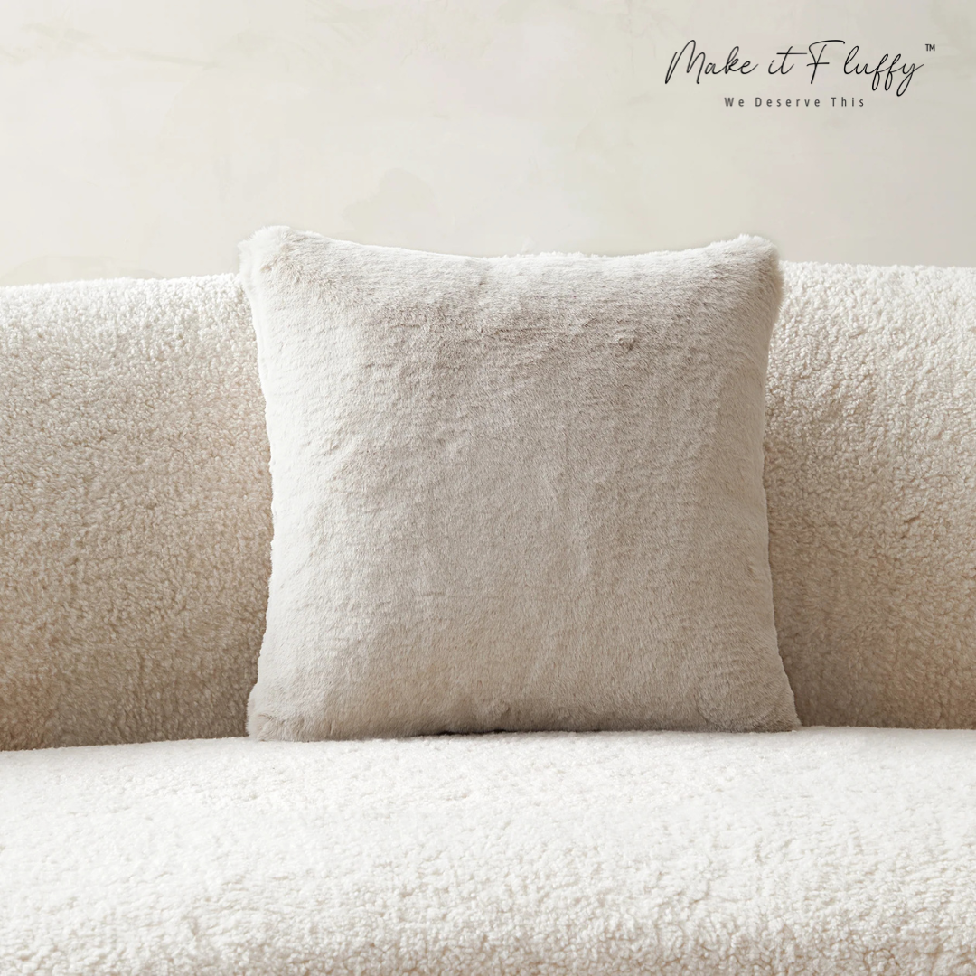 Luxury Plush Faux Fur Decorative Pillow