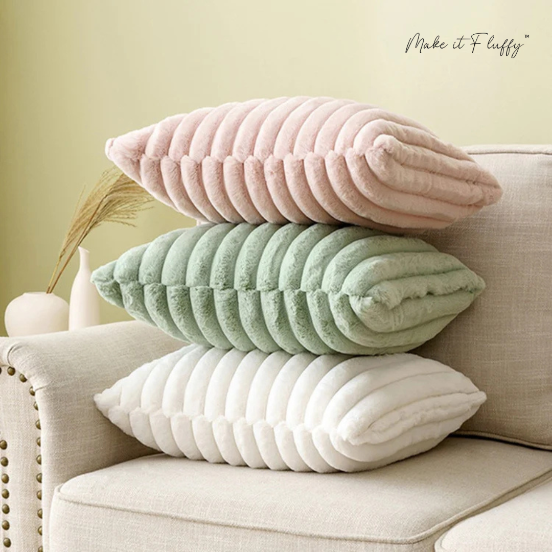 Luxury Rabbit Faux Fur Pillow Cover – Soft & Plush Cushion Case