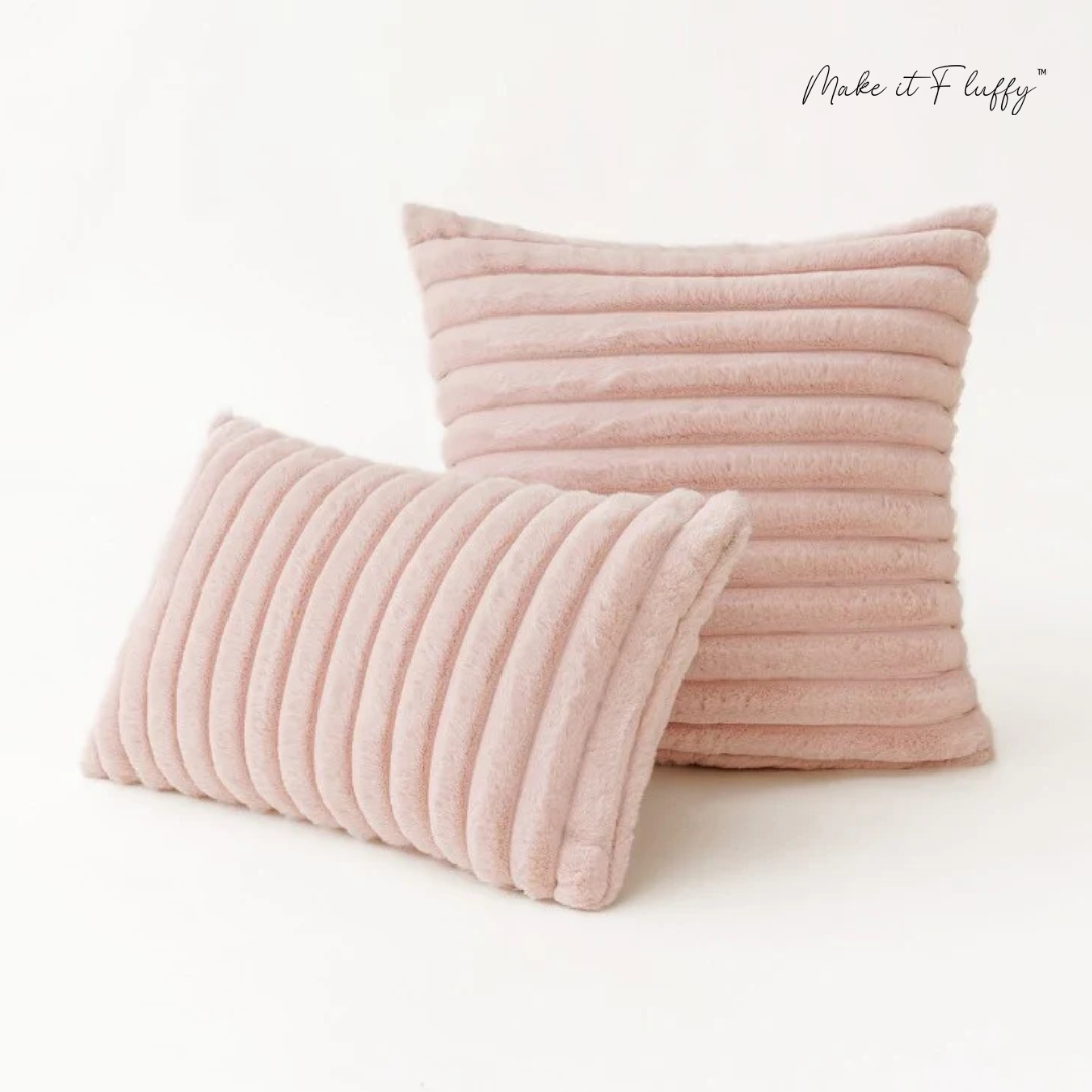 Luxury Rabbit Faux Fur Pillow Cover – Soft & Plush Cushion Case