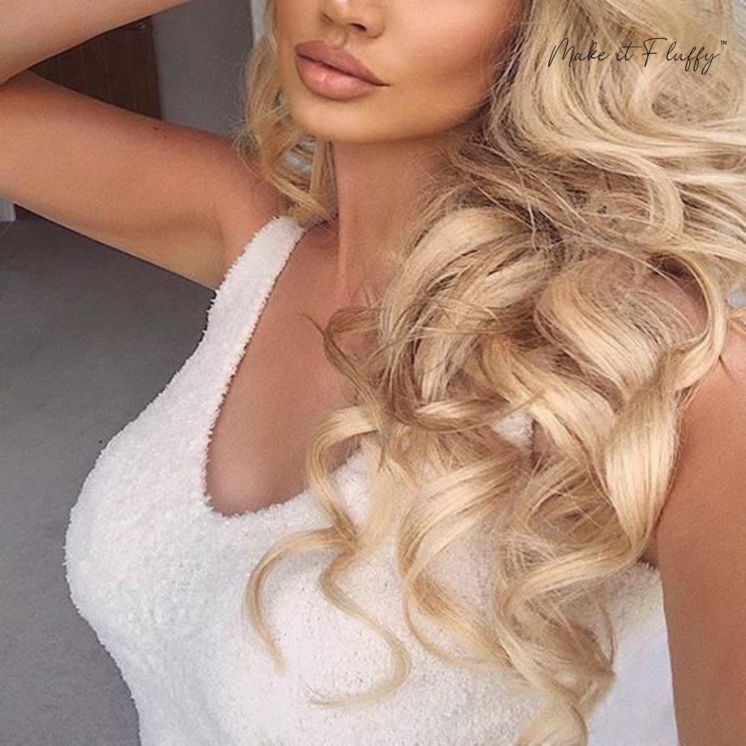 Plush V-Neck Cropped Vest & Trousers Set