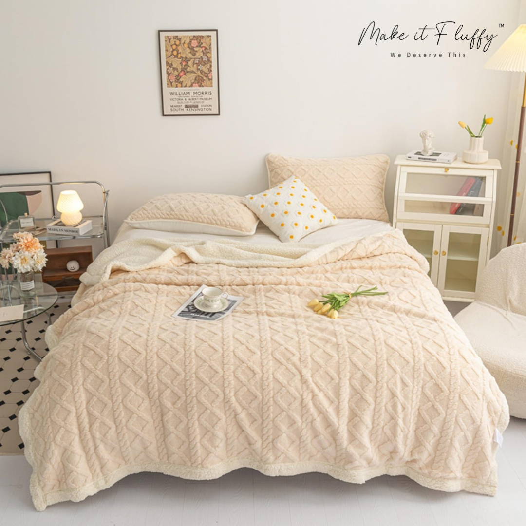 Warm & Fluffy Sherpa Fleece Blanket