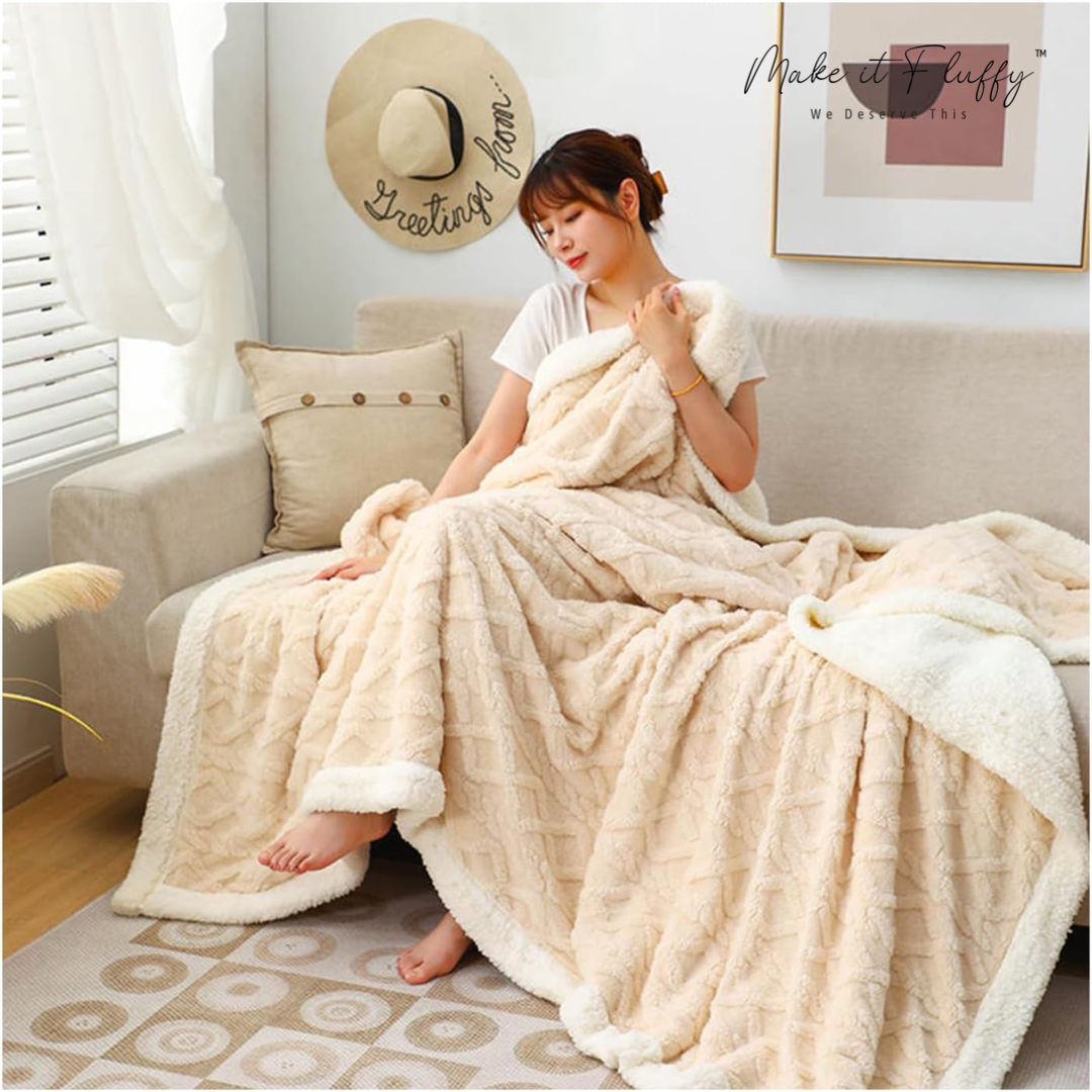 Warm & Fluffy Sherpa Fleece Blanket