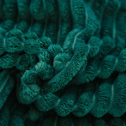 Stripe Sided Fleece Warm Blanket