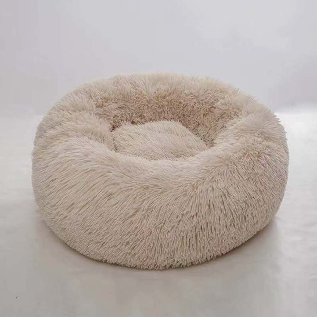 Beige donut bed