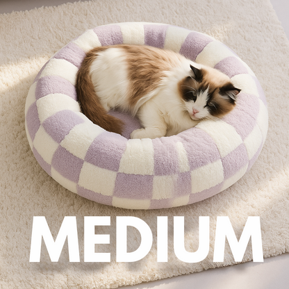 Cozy Calming Donut Pet Bed