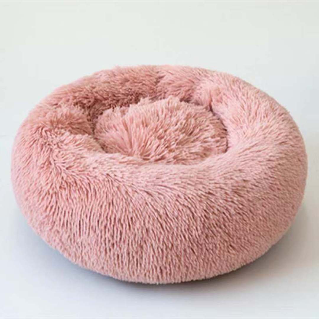Peach donut bed