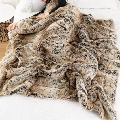 Hervé Luxury Plush Faux Fur Blanket
