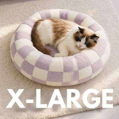 Cozy Calming Donut Pet Bed