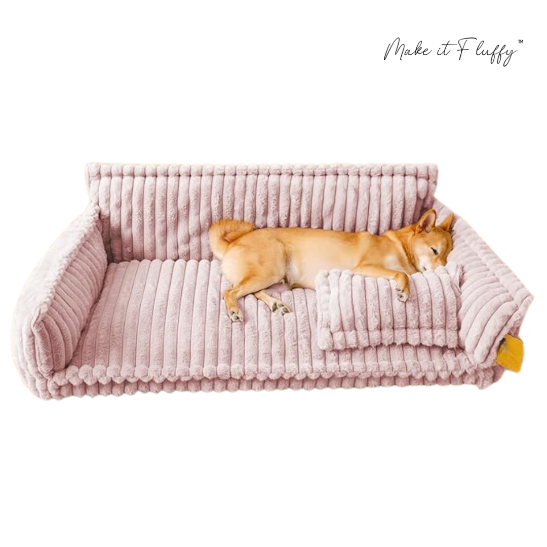 DreamNest Orthopedic Pet Bed - Square Plush