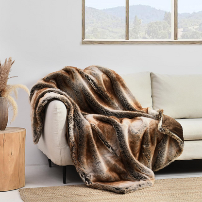 Hervé Luxury Plush Faux Fur Blanket