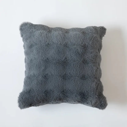 CloudFluff Ultra-Plush Throw Pillow in Slate Blue