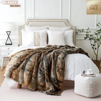 Hervé Luxury Plush Faux Fur Blanket