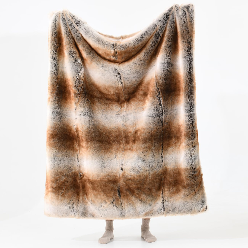 Hervé Luxury Plush Faux Fur Blanket