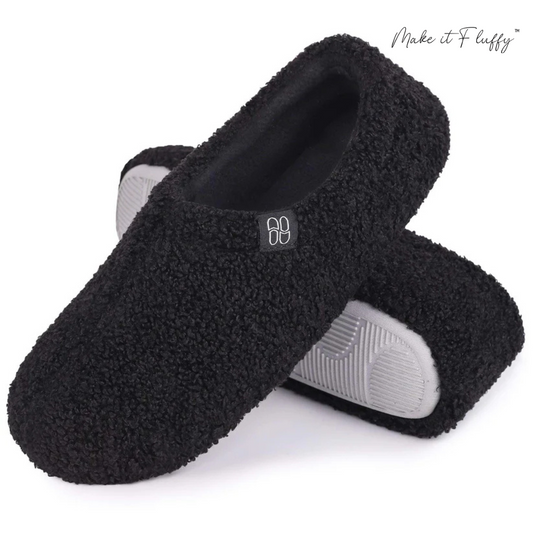 Curly Faux Fur Memory Foam Slippers