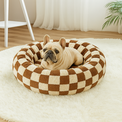 Cozy Calming Donut Pet Bed