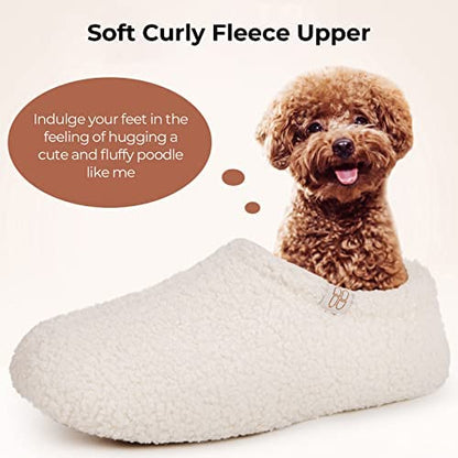 Curly Faux Fur Memory Foam Slippers