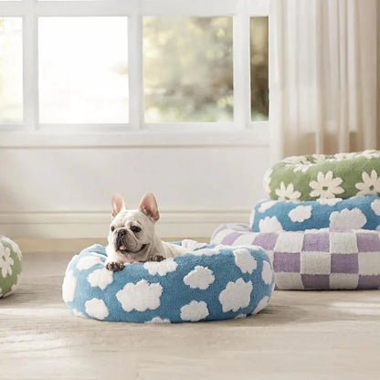 Cozy Calming Donut Pet Bed