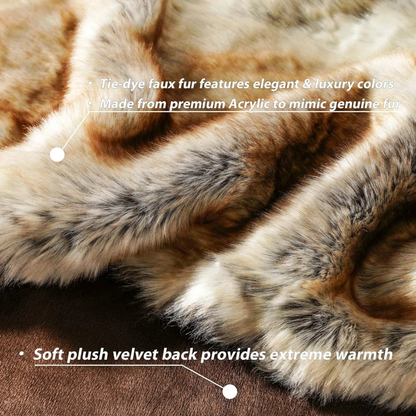 Hervé Luxury Plush Faux Fur Blanket