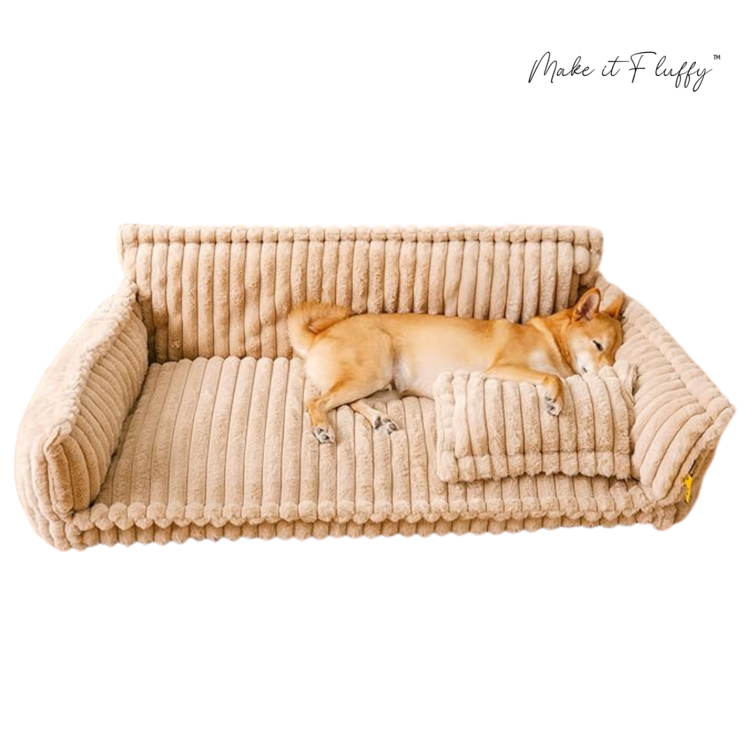 DreamNest Orthopedic Pet Bed - Square Plush